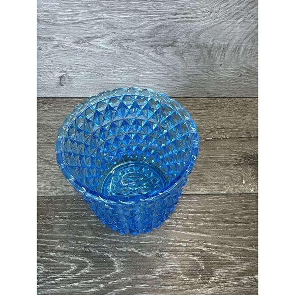 Vintage EAPG Central Glass company 7.75”Diamond Pattern Candy Jar With Lid - Picture 5 of 10